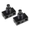 sourcing map Inline Foot Pedal Push Button Switch, UFO Type