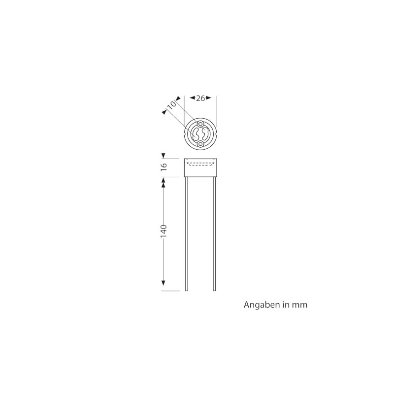 ledscom.de 20 Pieces GU10 Socket, Ceramic, White, 230V AC, max.