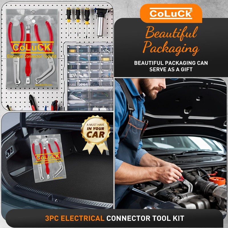 3Pcs Electrical Disconnect Pliers, Upgrade Electrical Connector Pliers, Automotive Electrical