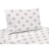 Sweet Jojo Designs Red and White Queen Sheet Set for