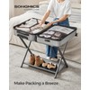 SONGMICS Luggage Rack for Guest Room, Suitcase Stand with Storage