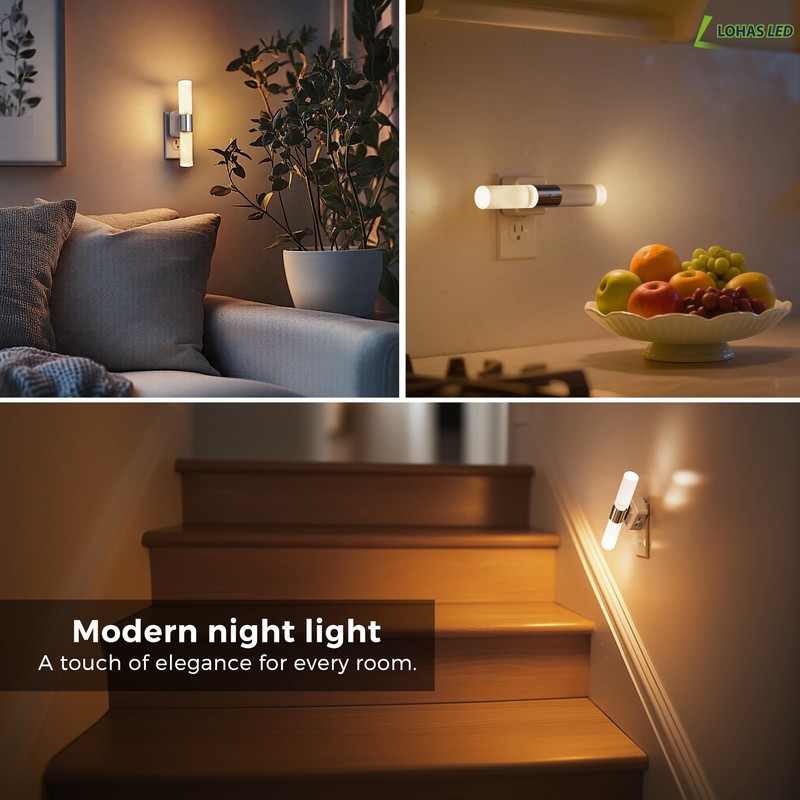 L LOHAS LED Night Light, Night Lights Plug into Wall,