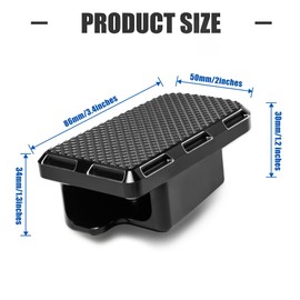 Brake Pedal for Ryker, Larger Brake Foot Rest Extended Footboards Fit for Can-Am Ryker 600 900 Rally Edition 2019-2025 Sport 2022-2025 All Models Accessories