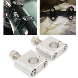 7/8" 22mm Standard HandleBar Handle Fat Bar Riser Mount Clamp Adaptor Universal Motorcycle Pit Dirt Bike Racing ATV CNC