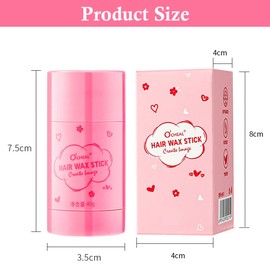Hair Wax Stick, Hair Wax Stick, Wax Stick for Hair, Styling Hair Wax, Wax Stick for Hair, Wigs Edge Control Slick, Hair Wax Hairstyle Gel Stick, Styling Wax Stick, 40 g
