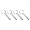METALLIXITY 4pcs 6mmx45mm Quick Release Pins Carbon Steel Pull Pins