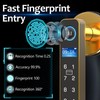 Foxlock Fingerprint Door Lock with Screen, RFID Smart Door Handle