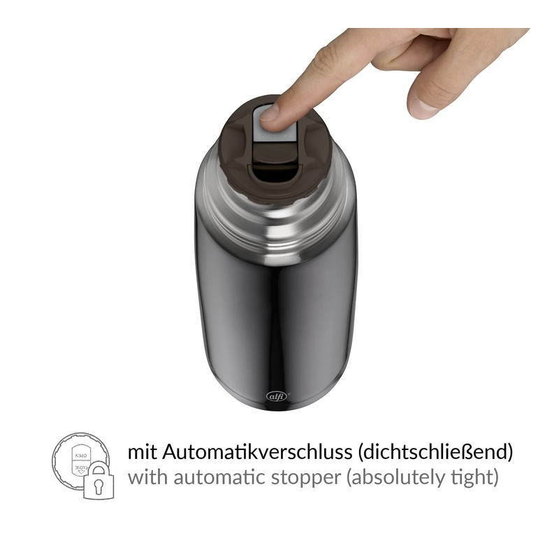 alfi ISOTHERM PERFECT AV 350 ml, Cool Grey Matt, Stainless