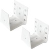 2pcs 1.5 inch Center Support Bracket White Color Head Track