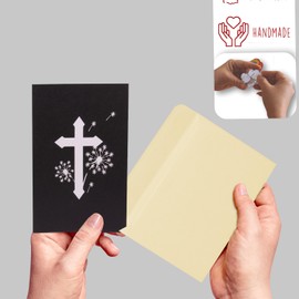 LIN17664, pop-up card, flowers, mourning greeting card, sympathy cards, thank you, condolence card, memorial card, dandelions, N387