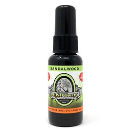 BluntPower (Sandalwood, 1 Pack) Concentrated Air Freshener for Room and Car Spray - Oil-Based Diffuser Spray Bottle - Long-Lasting Bathroom Spray, Car Freshener, & Odor Eliminator Spray