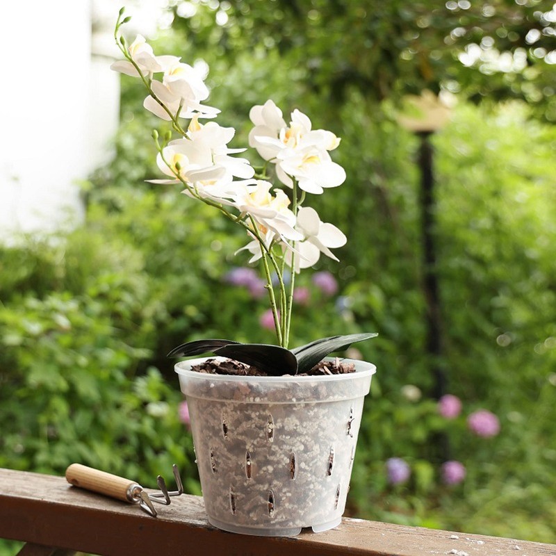 5 Sets Orchid Flower Pot Breathable Clear Orchid Planting Pot