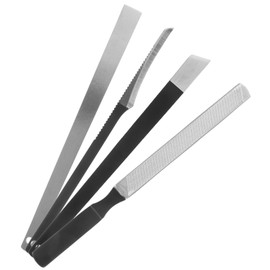 Baluue 4pcs Foot Care Kit Callus Remover Nail Polishing Tools for Manicure for Home Use Ergonomic Design for Easy Dead Skin Removal