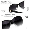 SIPHEW Polarized Sunglasses Womens, Classic Square Sun Glasses for women