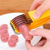Easy Banana Slicer Hot Dog Peeler Household Fruit Salad Milkshake
