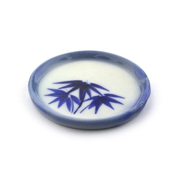 MyTinyWorld 3 x Dolls House Miniature 40mm Bamboo Ceramic Plates