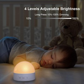 Kintion Kintion LED Nachtlicht Kinder, USB Wiederaufladbares Nachttischlampe, 8 Modi mit RGB Lichtern Nachtlampe Baby, Stilllicht Dimmbar, Rotes Nachtlicht fr Schlafzimmer/Neugeborene/Erwachsene, 1 Stck