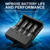 Skywolfeye 4-Slot Smart 18650 Battery Charger,3.7 Volt Universal Battery Charger