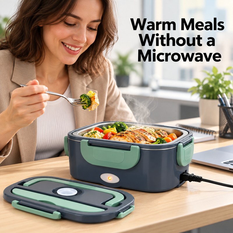 1.5L 60W Electric Portable Lunch Box Food Warmer – Leak-Proof