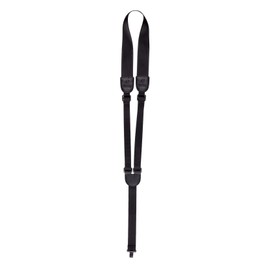 Ortega Guitars Schallloch Gitarrengurt Verstellbar - für Akustik Gitarren - Nylon Straps Hook Series - Nylon, Schwarz (OGSHK-BK)