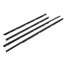 Motoforti Weatherstrip Window Trim Seal Belt, Car Outside Window Seal Belt, for Honda Civic 2012-2015, Rubber, 72410-TR0-A01, Black, 1 Set, Front Rear Left Driver Right Passenger Side
