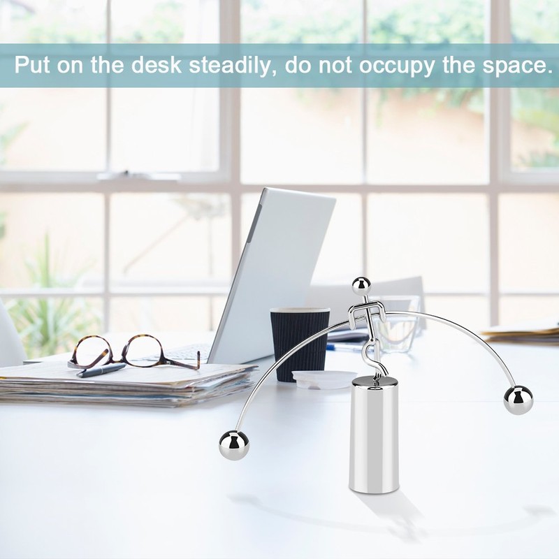 Mini Steel Balance Ball, Balance Physics Toys-Weightlifter Kinetic Art Balance