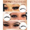 Goddvenus Volume Manga Lash Clusters with Spikes 300D Waterproof Fairy