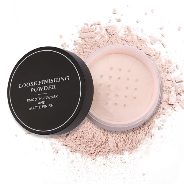 Erinde Blurring Setting Powder, Loose Face Powder with Finishing Powder