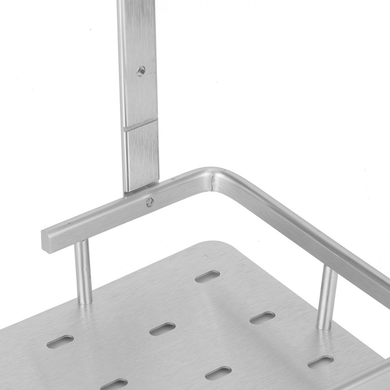 Space Aluminum Bathroom Shelf RustProof Shower Rack Kitchen Storage Basket