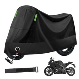 Motorbike Cover, Waterproof Motorcycle Cover Outdoor Indoor, 210D Oxford Sun Rain UV Dust Protective Covering, for Moped Scooter Motocross, 200 x 110 x 90 cm