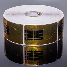 100 Gold Modelling Template Nail Templates Pack of 100 Gold Nail Modelling UV Gel, Acrylic Nail Art Tips