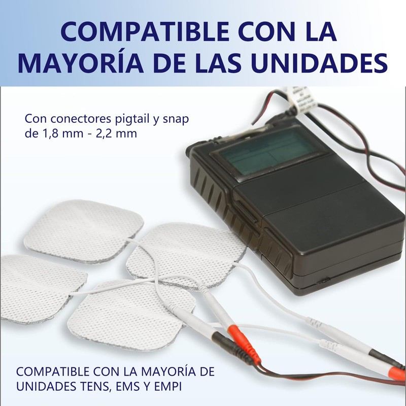 EDECOR Almohadillas de Electrodo para Fisioterapia, Parche de Electrodos de