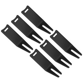 PATIKIL Metal Bending Golf Divot Repair Tool 6 Pack Golf Divot Tool Curved Spit Golf Green Divot Fork Ball Mark Repair Tool for Golf Golfer Repair Black
