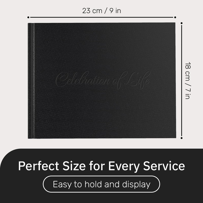 UCO Memory Book for Funeral, 23 x 18 cm, Leather