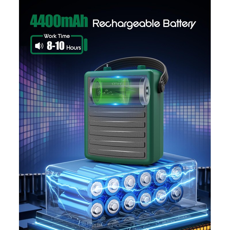 40W Powerful Wireless Voice Amplifier for Teachers, Bluetooth Speaker PA