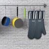 Alselo Silicone Oven Mitts Heat Resistant 550 Degree Extra Long
