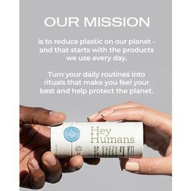 Hey Humans Cedarwood Sage Deodorant Contains Naturally Derived Ingredients in 99% Plastic Free Packaging - Pack: 1 Pack