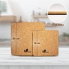 Voak® Trivet Cork Coaster Set | 4 Square Cork Coasters