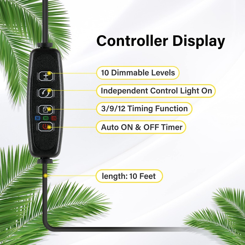 iPower Plant Grow Light Strips 192 LEDs for Indoor Plants,