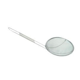 A-to-Z Supply SLSKR70 Skimmer, 7" Dia., 17" OA Length, Round, fine Wire mesh, Stainless Steel