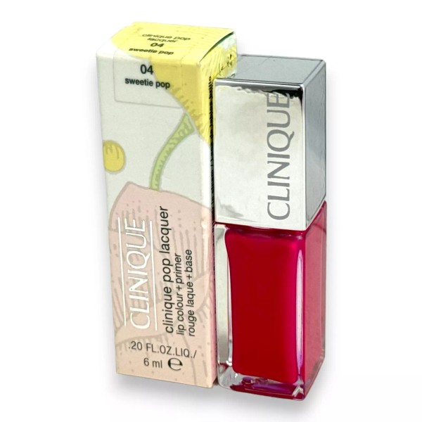 Clinique Pop Lacquer Lip Colour + Primer (04 Sweetie Pop)