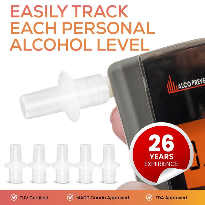 Alco Prevention Canada Portable Breathalyzer Mouthpieces for APC80 OR APC90