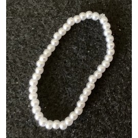 Handmade For 11 1/2” Fashion Dolls Stretch Cord Pearl Necklace