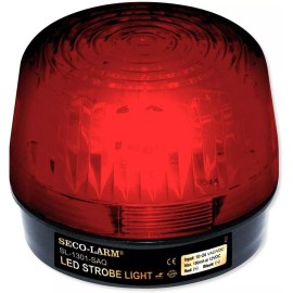 Seco-Larm SL-1301-SAQ/R LED Strobe Light, 54 LED, 100dB Siren, 9~24 VAC/VDC, RED