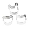 DELISH KITCHEN CX-40 Pearl Metal Stainless Steel Cookie Cutters Set
