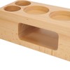 Coffee Tamper Base Multifunction Beech Coffee Distributor Tamping Station Accessories