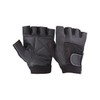 Make or Break Fitness Training Leather Gloves Weight lifting Gym Cycling Padded All Sports (Black, Large)