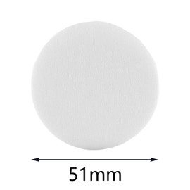 200 pcs Espresso Paper Filter 51mm for Screen Carrier 51mm, Unbleached Round Coffee Filter Paper Puck Screen Carrier Coffee Filter Paper White (51mm)