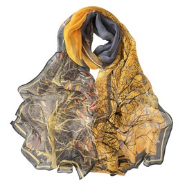 FAIRYGATE Scarf for Women UK Scarves Shawl Scarfs Wraps Ladies Chiffon Large Stoles for Winter Autumn Spring Soft and Comfortable Georgette Material B7107