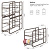 MOOACE 4 Pack Can Dispenser Rack, Stackable Can Storage Organizer
